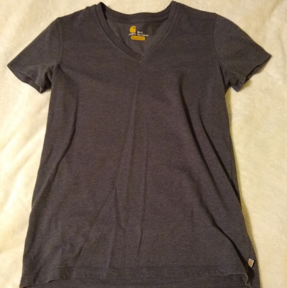 Grey Carhartt V-neck T-shirt